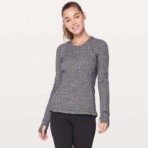 lululemon athletica Charcoal Long Sleeve Tee
